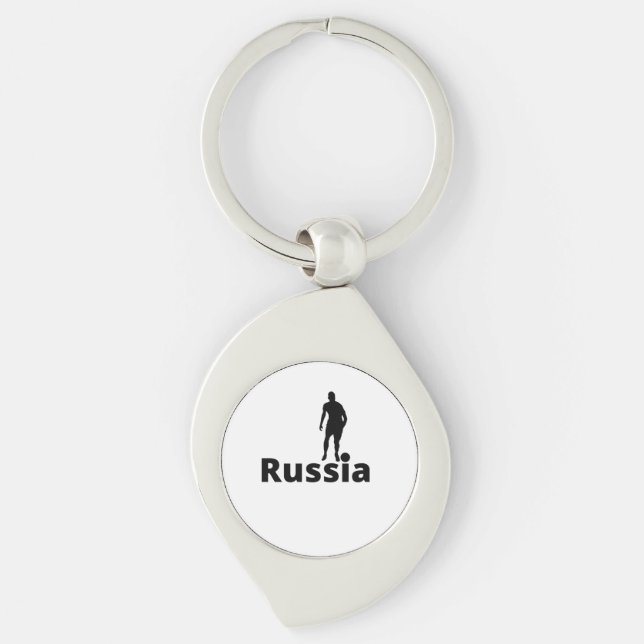 Russischer Fußball Schlüsselanhänger (Vorderseite)