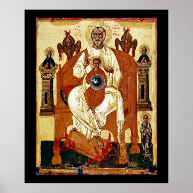 Russischer Jesus Art Nouveau Poster (Vorne)