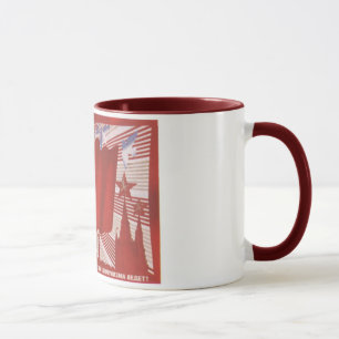 Russischer Kernwaffe Propaganda UDSSR USA Tasse