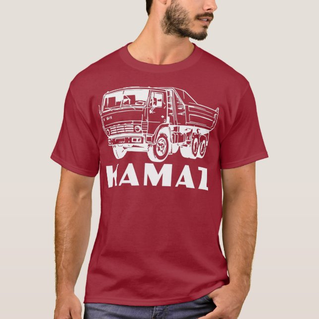 Russischer Lastkraftwagen Kamaz UdSSR T-Shirt (Vorderseite)