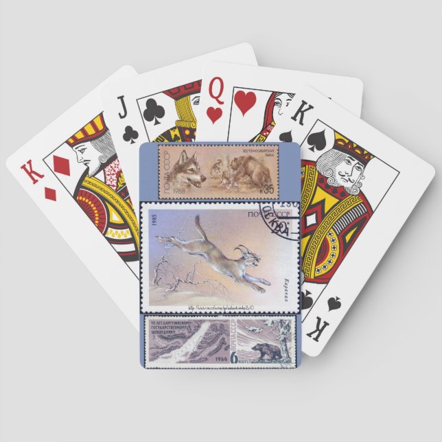 "Russischer Philatelist" Spielkarten (Rückseite)