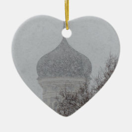 Russischer Schneesturm Keramik Ornament