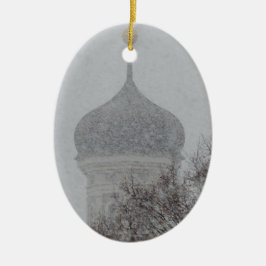 Russischer Schneesturm Keramik Ornament