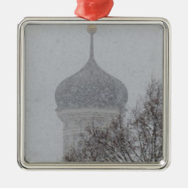 Russischer Schneesturm Ornament Aus Metall