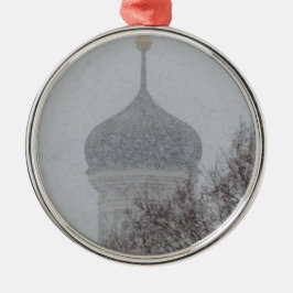 Russischer Schneesturm Silbernes Ornament