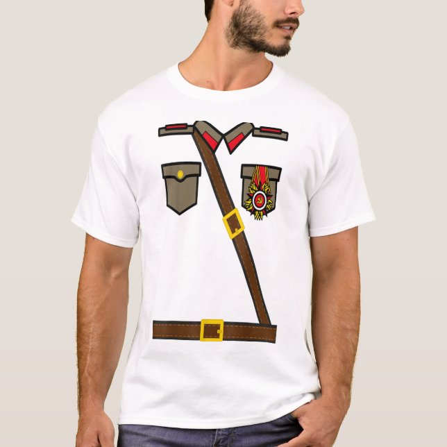 Russischer Soldat Kostüm UdSSR Kommunistischer Soz T-Shirt (Vorderseite)