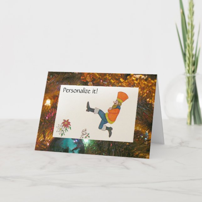 Russischer Tänzer Feiertagskarte (Vorderseite)