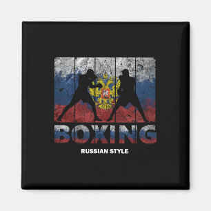 Russischer Vintager Stil Boxing Große Boxen Russla Magnet