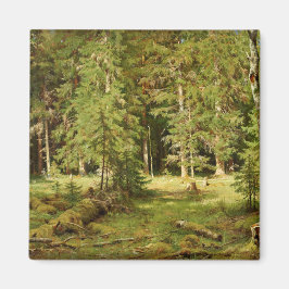 Russischer Wald (Rustikale Landschaft) (Grünwald) Magnet