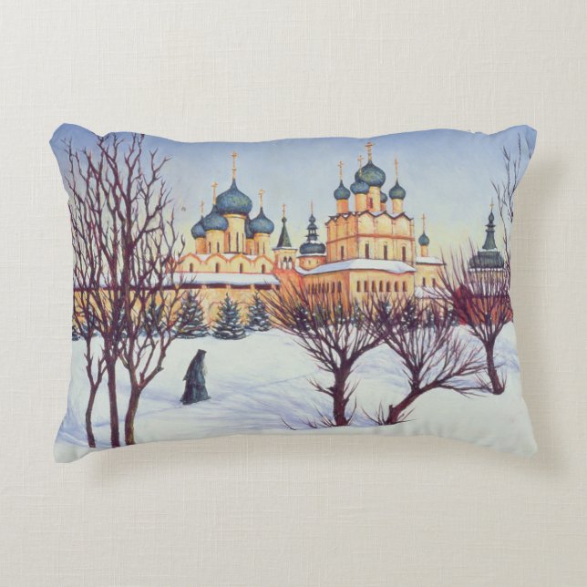 Russischer Winter 2004 Zierkissen (Vorderseite)