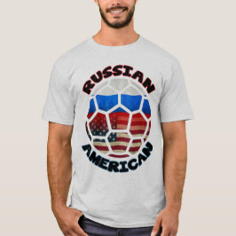 Russisches amerikanisches Fußballball-T-Shirt T-Shirt
