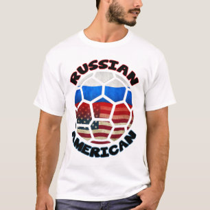 Russisches amerikanisches Fußballball-T-Shirt T-Shirt