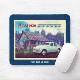 Russisches Auto und Dacha Mousepad