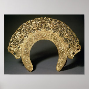 Russisches Diadem mit filigraner Arbeit Poster