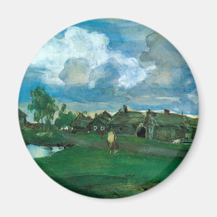 Russisches Dorf Valentin Serov Magnet
