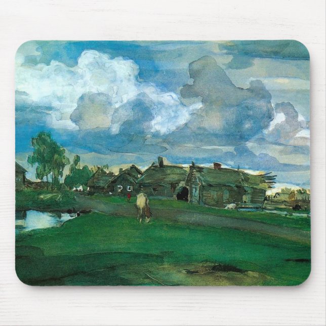 Russisches Dorf Valentin Serov Mousepad (Vorne)