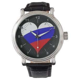 russisches Herz Armbanduhr