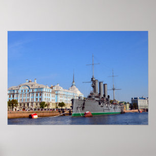 Russisches Kreuzfahrtschiff Aurora Poster