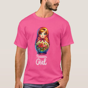 Russisches Mädchen! Russland Matryoshka Russisch f T-Shirt