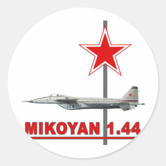 Russisches Mig-1,44 Runder Aufkleber