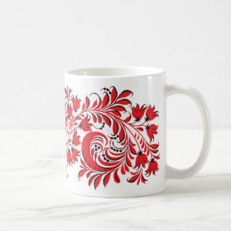 Russisches nationales Muster-Tassenrot Kaffeetasse