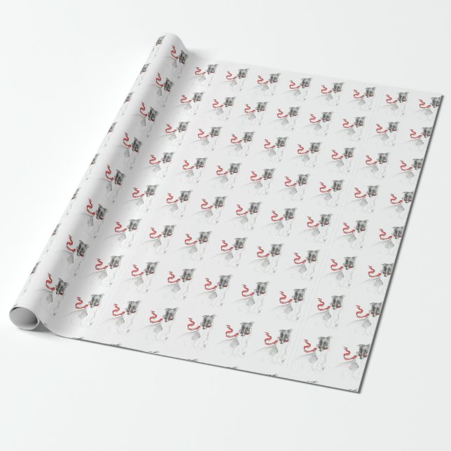 Russisches Rotes Wrapping Geschenkpapier (Ungerollt)