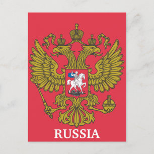 russisches Staatswappen Postkarte