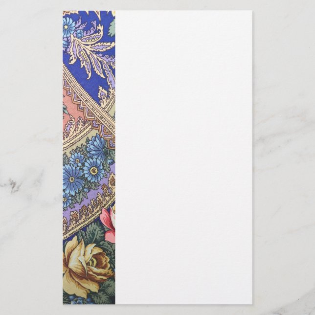 Russisches Stoffmuster Briefpapier (Vorderseite)