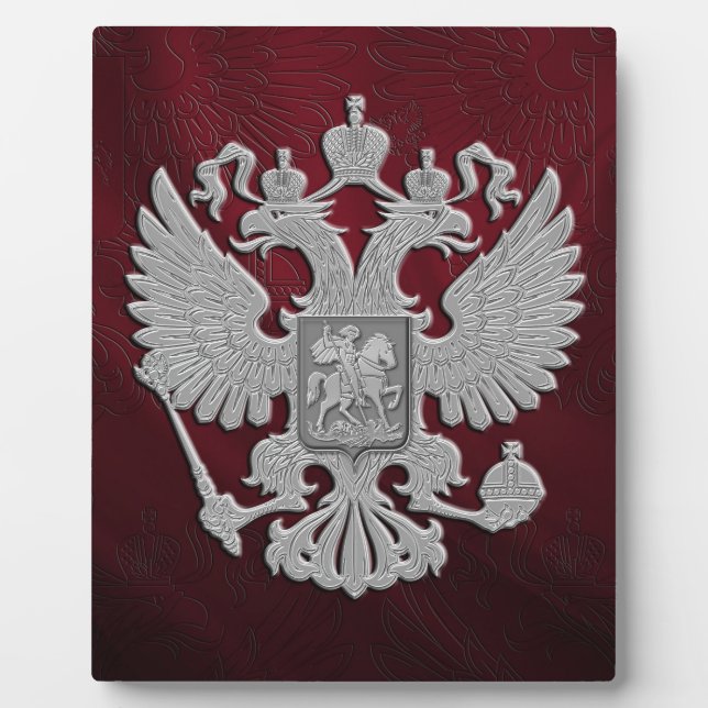 Russisches Wappen Fotoplatte (Vorderseite)