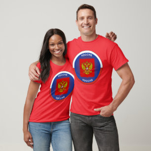 Russisches Wappen Kreisform T-Shirt