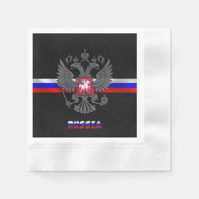 Russisches Wappen Serviette (Vorderseite)