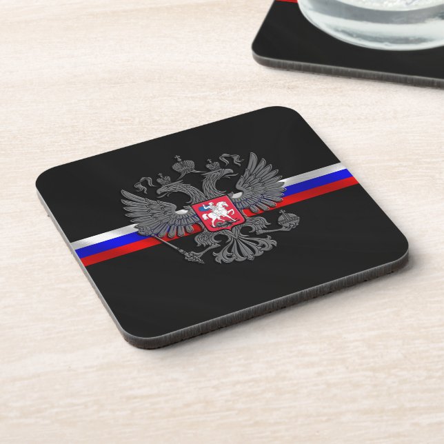 Russisches Wappen Untersetzer (Linke Seite)