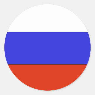 Russland-Aufkleber Runder Aufkleber