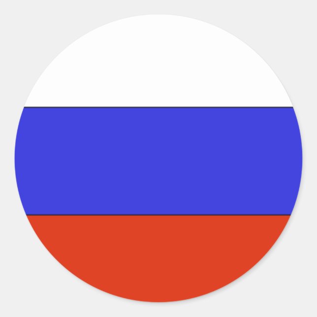 Russland-Aufkleber Runder Aufkleber (Vorderseite)