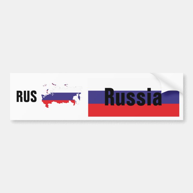 Russland Autoaufkleber (Vorne)