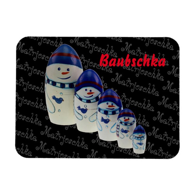 Russland Babuschka - Matrjoschka Magnet (Horizontal)