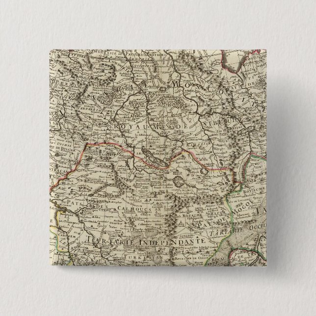 Russland, China, Asien Button (Vorderseite)