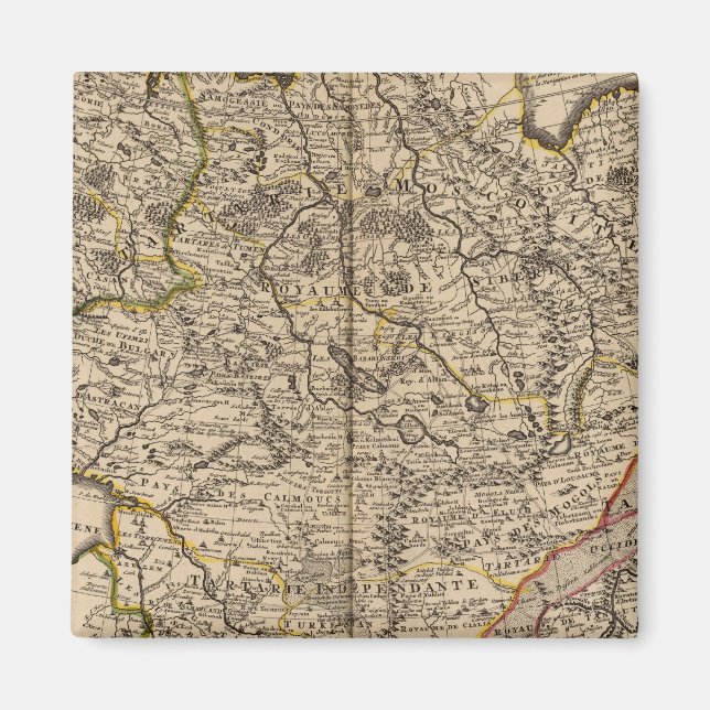 Russland, China, Asien Magnet (Vorne)