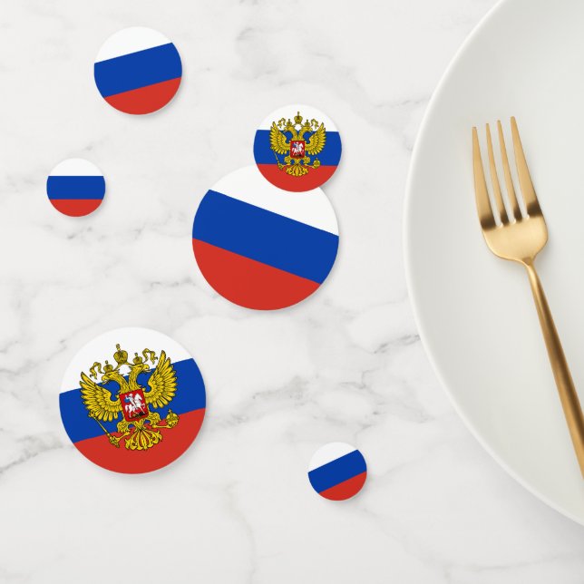Russland Confetti, Party, Russische Flagge Konfetti (Gruppe)