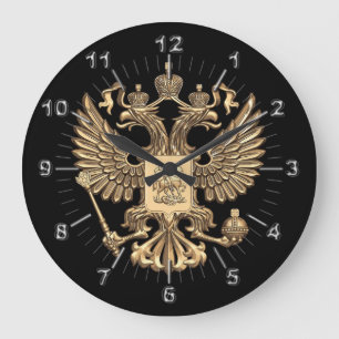 Russland Doppeladler Große Wanduhr