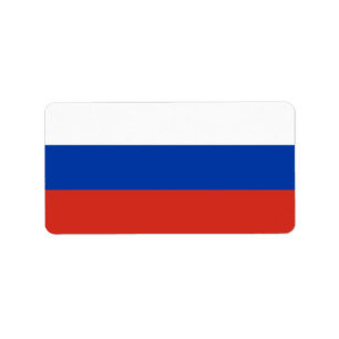 Russland-Flagge Adressaufkleber