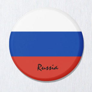 Russland Flagge & Asien - Reise-/Sportfans Magnet