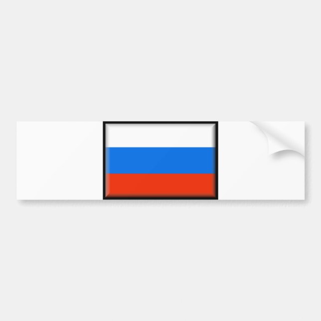 Russland-Flagge Autoaufkleber (Vorne)