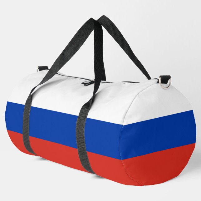 Russland-Flagge Duffle Bag (Linke Ecke)