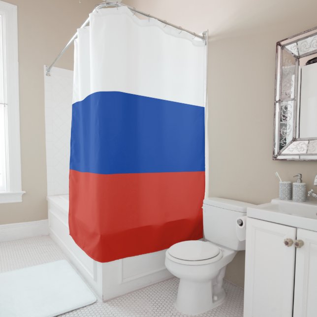 Russland-Flagge Duschvorhang (Beispiel)