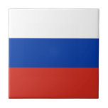 Russland-Flagge Fliese<br><div class="desc">Ein ideales Geschenk für alle,  die Patrioten ihres Landes sind!</div>
