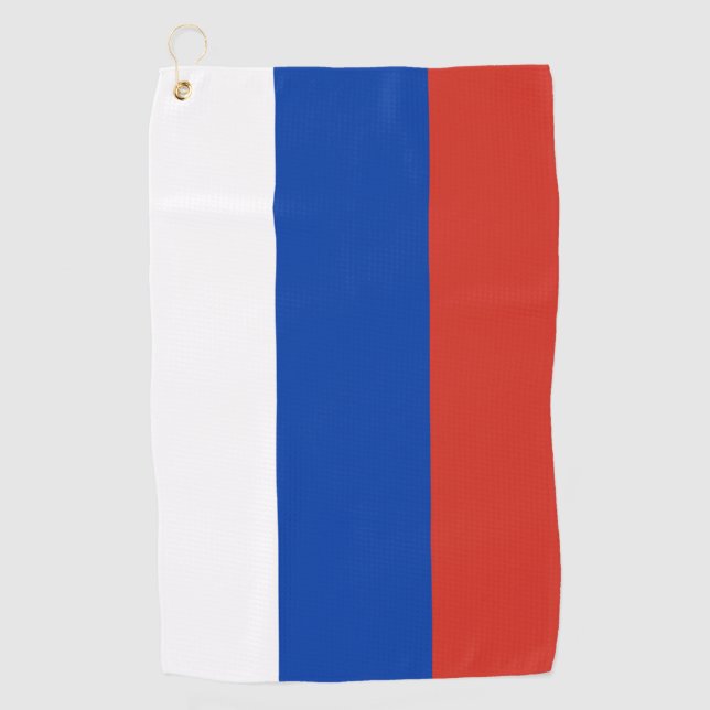 Russland-Flagge Golfhandtuch (Vorderseite)