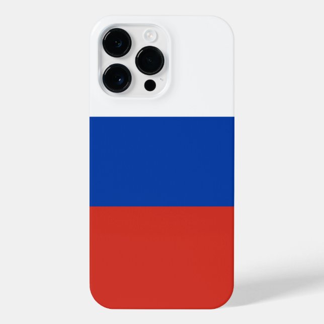 Russland-Flagge iPhone 14 Pro Max Hülle (Rückseite)