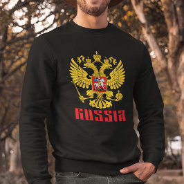 Russland Flagge Kaiseradler Russisch-Orthodoxe Sweatshirt