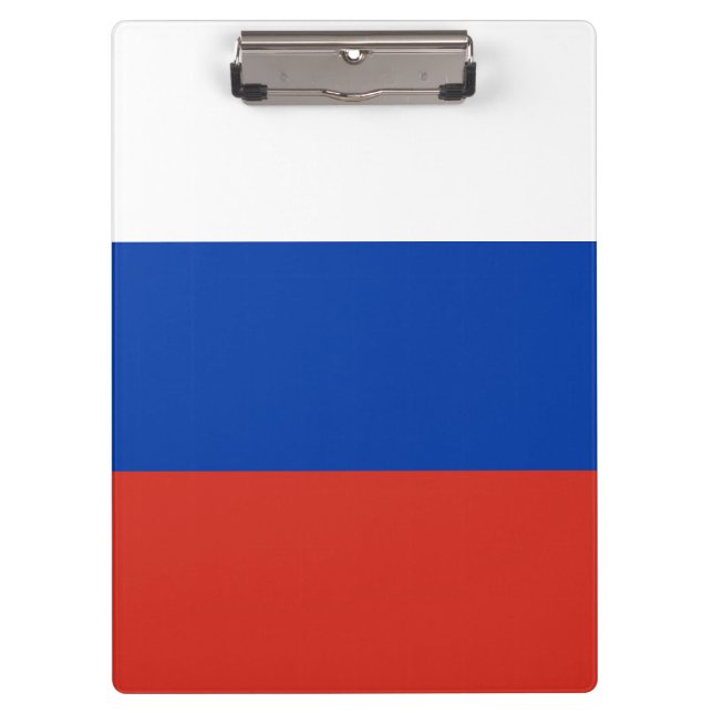 Russland-Flagge Klemmbrett (Vorderseite)